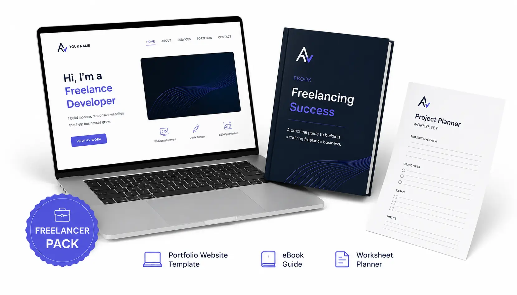 Freelancer Pack – Portfolio + Guides